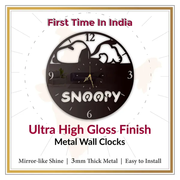 Black_Sleepy_Pup_Wall_Clock_Metal_Built_Ultra_High_Gloss_Silent_Non_Ticking_Movement_Cute_Wall_Decor_Living_Room_Bedroom_Kids_Room