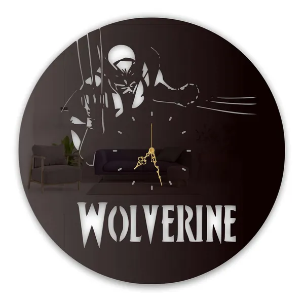 Black_Clawed_Warrior_Wall_Clock_Metal_Built_Ultra_High_Gloss_Silent_Non_Ticking_Movement_Action_Wall_Decor_Living_Room_Gaming_Room_Bedroom