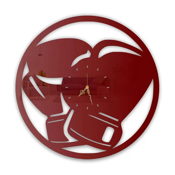 Wine_Red_Boxing_Gloves_Wall_Clock_Metal_Built_Ultra_High_Gloss_Silent_Non_Ticking_Sports_Wall_Decor_Living_Room_Gym_Bedroom