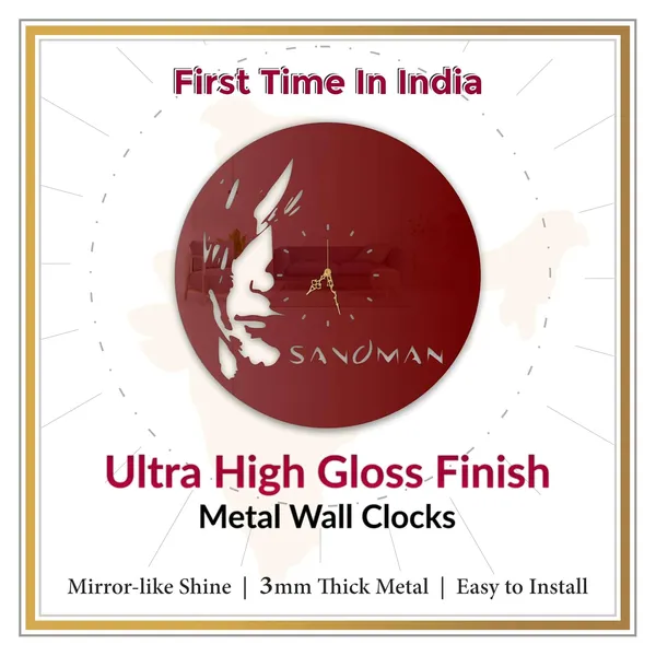 Wine_Red_Midnight_Dreamer_Wall_Clock_Metal_Built_Ultra_High_Gloss_Silent_Non_Ticking_Fantasy_Wall_Decor_Living_Room_Bedroom_Studio