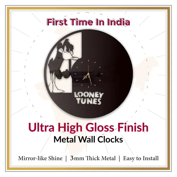 Black_Silly_Duck_Wall_Clock_Metal_Built_Ultra_High_Gloss_Silent_Non_Ticking_Movement_Cartoon_Wall_Decor_Living_Room_Kids_Room_Playroom