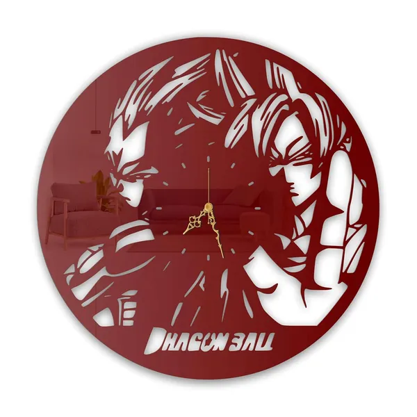 Wine_Red_Cosmic_Warriors_Wall_Clock_Metal_Built_Ultra_High_Gloss_Silent_Non_Ticking_Anime_Inspired_Wall_Decor_Living_Room_Bedroom_Fan_Cave