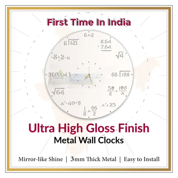 White_Math_Puzzle_Wall_Clock_Metal_Built_Ultra_High_Gloss_Silent_Non_Ticking_Educational_Wall_Decor_Living_Room_Study_Room_Classroom