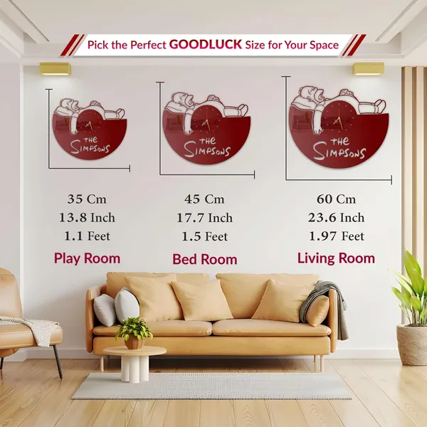 Wine_Red_Sleepy_Cartoon_Dad_Wall_Clock_Metal_Built_Ultra_High_Gloss_Silent_Non_Ticking_Fun_Wall_Decor_Living_Room_Bedroom_Kids_Room