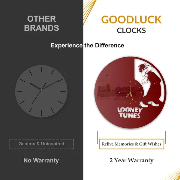 Wine_Red_Sneaky_Cat_Wall_Clock_Metal_Built_Ultra_High_Gloss_Silent_Non_Ticking_Movement_Cartoon_Wall_Decor_Living_Room_Kids_Room_Playroom