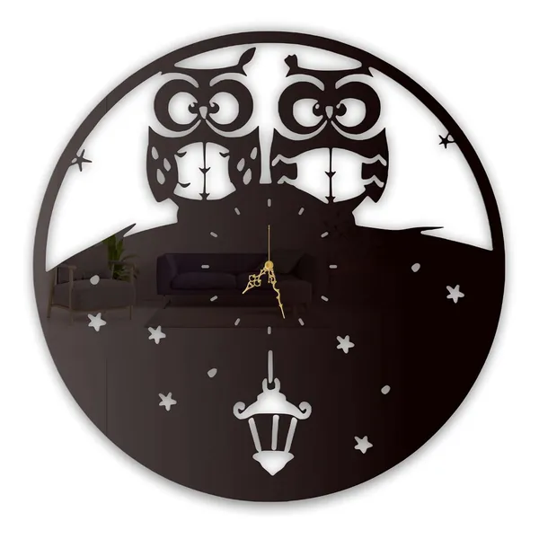 Black_Owl_Couple_Night_Sky_Wall_Clock_Metal_Built_Ultra_High_Gloss_Silent_Non_Ticking_Cute_Animal_Wall_Decor_Living_Room_Bedroom_Kids_Room