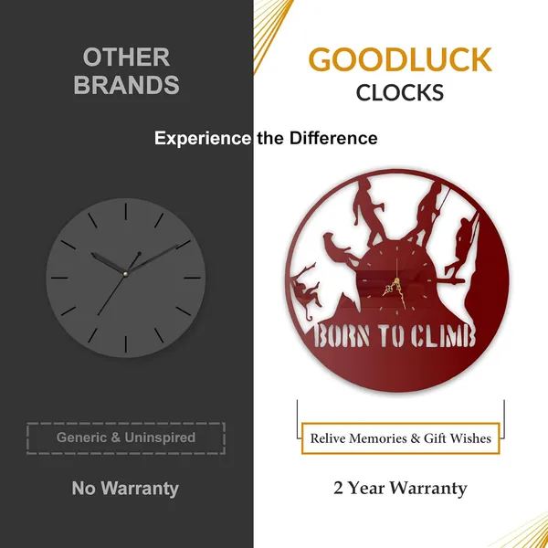 Wine_Red_Born_To_Climb_Wall_Clock_Metal_Built_Ultra_High_Gloss_Silent_Non_Ticking_Movement_Adventure_Wall_Decor_Living_Room_Bedroom_Office