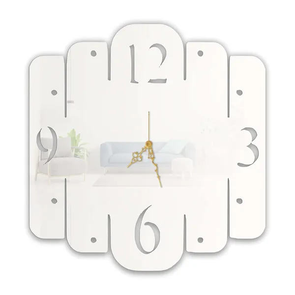 White_Modern_Minimalist_Wall_Clock_Metal_Built_Ultra_High_Gloss_Silent_Non_Ticking_Movement_Contemporary_Wall_Decor_Living_Room_Bedroom_Office