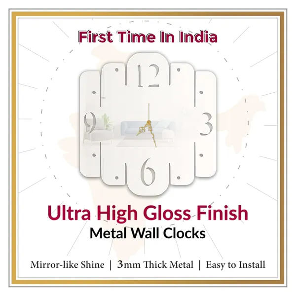 White_Modern_Minimalist_Wall_Clock_Metal_Built_Ultra_High_Gloss_Silent_Non_Ticking_Movement_Contemporary_Wall_Decor_Living_Room_Bedroom_Office