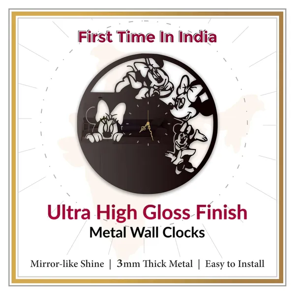 Black_Cartoon_Mouse_Friends_Wall_Clock_Metal_Built_Ultra_High_Gloss_Silent_Non_Ticking_Cute_Kids_Wall_Decor_Bedroom_Playroom_Nursery