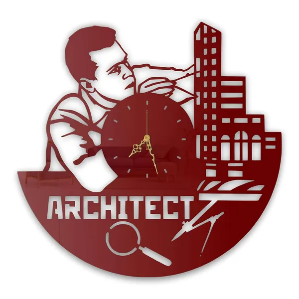 Wine_Red_Architect_Designer_Wall_Clock_Metal_Ultra_High_Gloss_Silent_Non_Ticking_Modern_Wall_Decor_For_Living_Room_Office_Studio