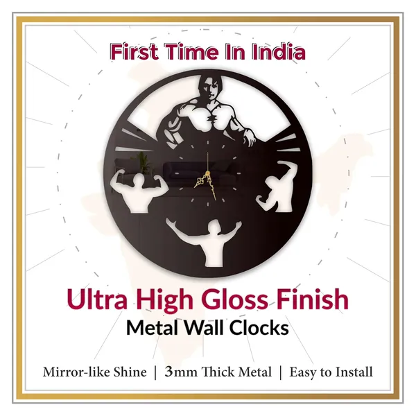 Black_Muscle_Champion_Wall_Clock_Metal_Built_Ultra_High_Gloss_Silent_Non_Ticking_Movement_Fitness_Wall_Decor_Gym_Room_Living_Room_Bedroom