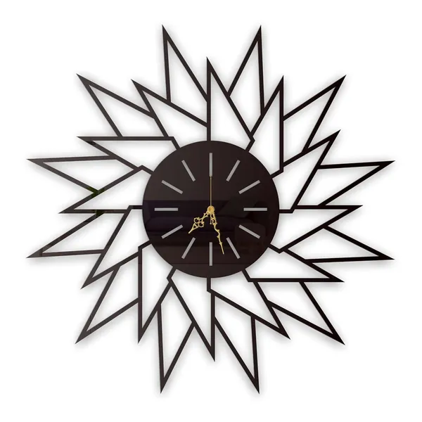Black_Geometric_Sunburst_Wall_Clock_Metal_Built_Ultra_High_Gloss_Silent_Non_Ticking_Modern_Art_Wall_Decor_Living_Room_Bedroom_Office