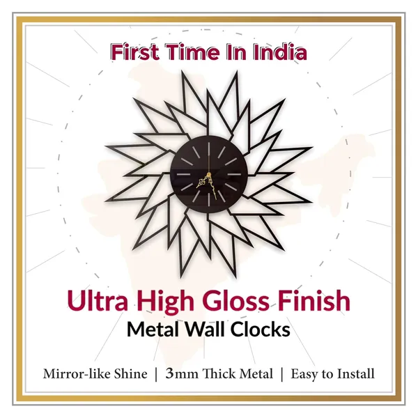 Black_Geometric_Sunburst_Wall_Clock_Metal_Built_Ultra_High_Gloss_Silent_Non_Ticking_Modern_Art_Wall_Decor_Living_Room_Bedroom_Office