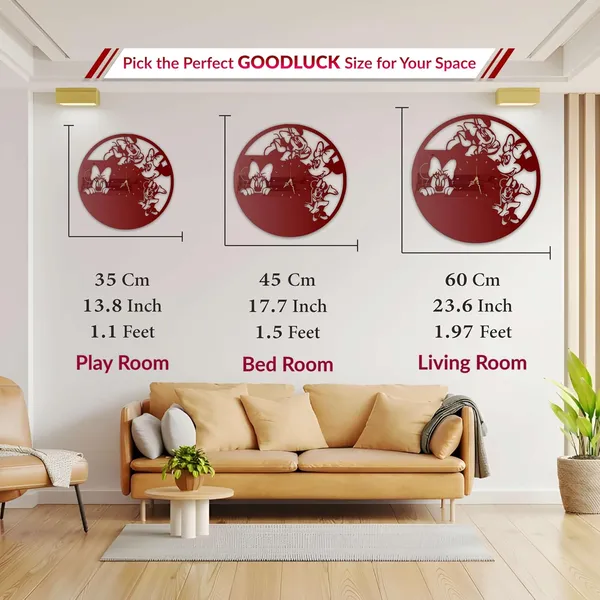 Wine_Red_Cartoon_Mouse_Friends_Wall_Clock_Metal_Built_Ultra_High_Gloss_Silent_Non_Ticking_Cute_Kids_Wall_Decor_Bedroom_Playroom_Nursery