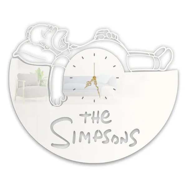 White_Sleepy_Cartoon_Dad_Wall_Clock_Metal_Built_Ultra_High_Gloss_Silent_Non_Ticking_Fun_Wall_Decor_Living_Room_Bedroom_Kids_Room