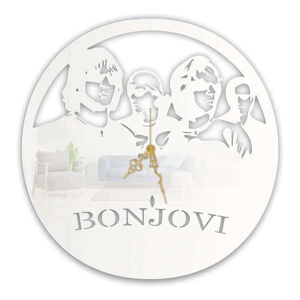 White_Rock_Legends_Silhouette_Wall_Clock_Metal_Built_Ultra_High_Gloss_Silent_Non_Ticking_Music_Band_Wall_Decor_Living_Room_Studio_Bedroom