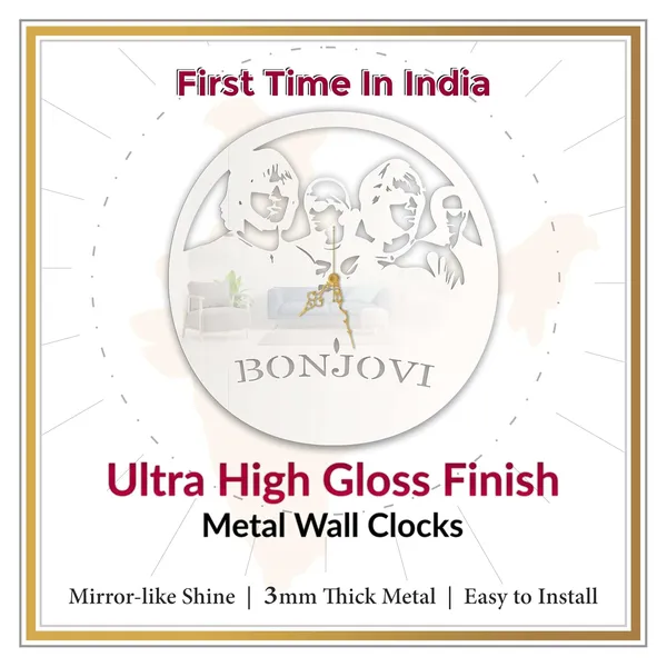 White_Rock_Legends_Silhouette_Wall_Clock_Metal_Built_Ultra_High_Gloss_Silent_Non_Ticking_Music_Band_Wall_Decor_Living_Room_Studio_Bedroom