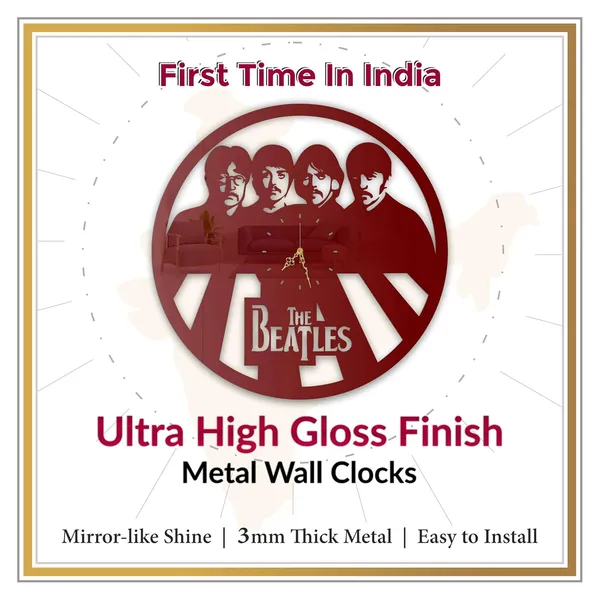 Wine_Red_Legendary_Quartet_Wall_Clock_Metal_Built_Ultra_High_Gloss_Silent_Non_Ticking_Modern_Wall_Decor_Living_Room_Bedroom_Studio_Spaces