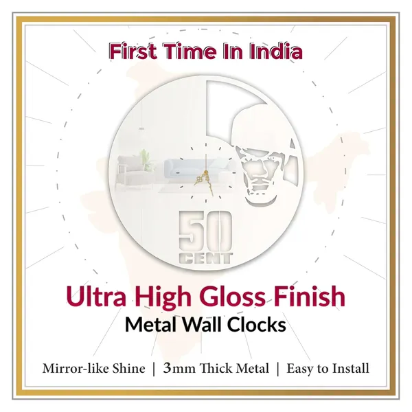 White_Urban_Rap_Icon_Wall_Clock_Metal_Built_Ultra_High_Gloss_Silent_Non_Ticking_Hip_Hop_Wall_Decor_Living_Room_Studio_Bedroom