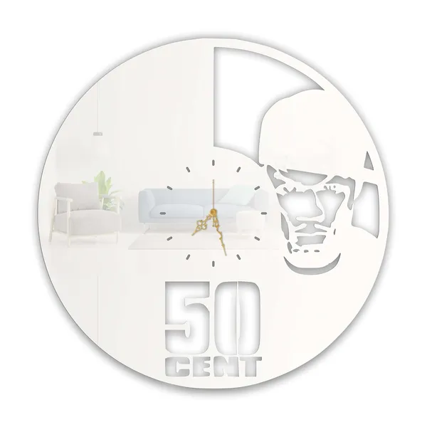 White_Urban_Rap_Icon_Wall_Clock_Metal_Built_Ultra_High_Gloss_Silent_Non_Ticking_Hip_Hop_Wall_Decor_Living_Room_Studio_Bedroom