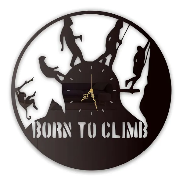 Black_Born_To_Climb_Wall_Clock_Metal_Built_Ultra_High_Gloss_Silent_Non_Ticking_Movement_Adventure_Wall_Decor_Living_Room_Bedroom_Office