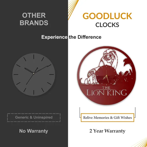 Wine_Red_Jungle_Royalty_Wall_Clock_Metal_Built_Ultra_High_Gloss_Silent_Non_Ticking_Animal_Kingdom_Wall_Decor_Living_Room_Bedroom_Kids_Room