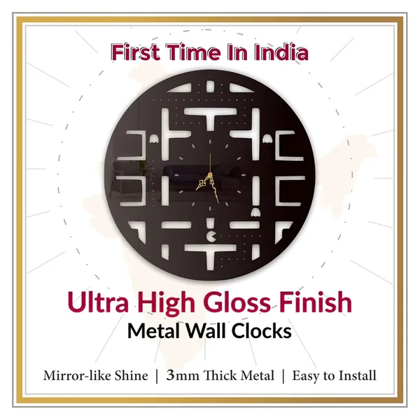 Black_Retro_Maze_Runner_Wall_Clock_Metal_Built_Ultra_High_Gloss_Silent_Non_Ticking_Movement_Gaming_Wall_Decor_Living_Room_Bedroom_Game_Room