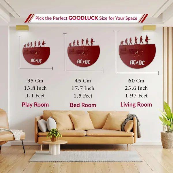 Wine_Red_Rock_Evolution_Wall_Clock_Metal_Built_Ultra_High_Gloss_Silent_Non_Ticking_Music_Lover_Wall_Decor_Living_Room_Studio_Bedroom