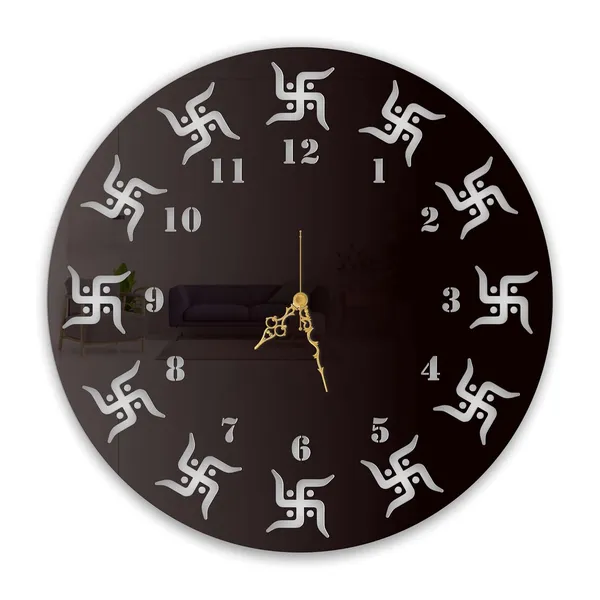 Black_Auspicious_Swastik_Wall_Clock_Ultra_High_Gloss_Metal_Built_Silent_Non_Ticking_Modern_Wall_Decor_Living_Room_Pooja_Room_Office