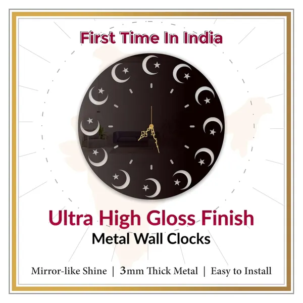 Black_Celestial_Crescent_Wall_Clock_Ultra_High_Gloss_Metal_Built_Silent_Non_Ticking_Modern_Wall_Decor_Living_Room_Bedroom_Office
