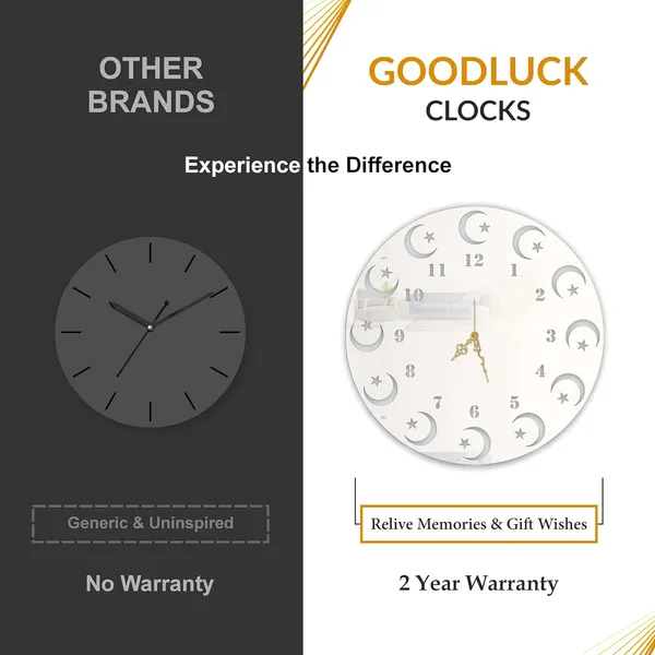 White_Lunar_Star_Wall_Clock_Ultra_High_Gloss_Metal_Built_Silent_Non_Ticking_Modern_Wall_Decor_Living_Room_Bedroom_Office