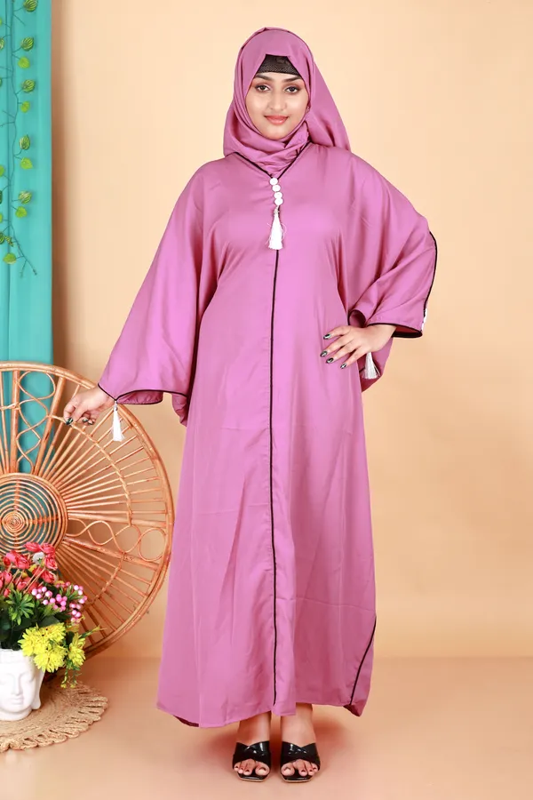 Pink_Kaftan_Abaya_Full_Set_With_Free_Dupatta_And_Embroidery_Nose_Piece_Kafta_Burqua_For_Women