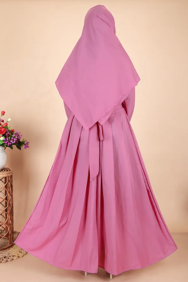 Pink_Onion_Embroidered_Plating_Abaya_Full_Set_With_Dupatta_Nosepiece_And_Belt_Free_For_Women