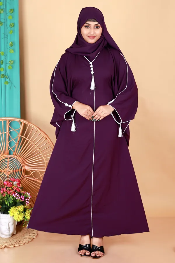 Purple_Kaftan_Abaya_Full_Set_With_Free_Dupatta_And_Embroidery_Nose_Piece_Kafta_Burqua_For_Women