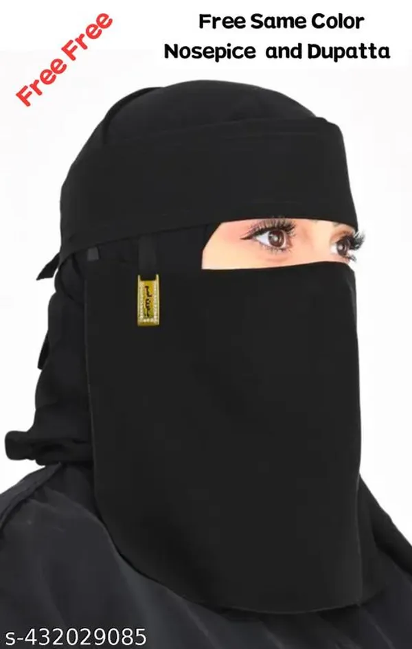 Brown_Coffee_Color_Abaya_Full_Set_With_Hijab_Nakab_Belt_For_Women