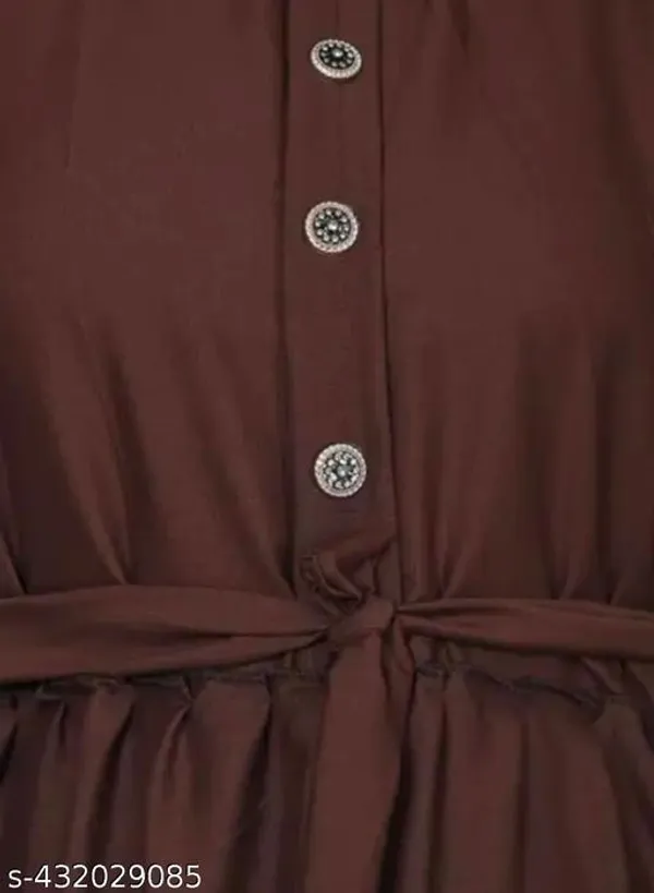 Brown_Coffee_Color_Abaya_Full_Set_With_Hijab_Nakab_Belt_For_Women