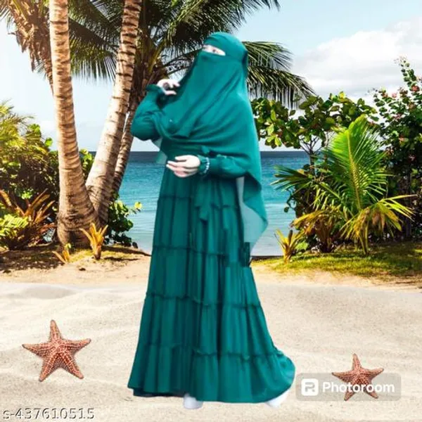 Green_Burqua_Abaya_Hijab_Nakab_Full_Set_Dcf_For_Women