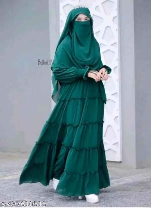 Green_Burqua_Abaya_Hijab_Nakab_Full_Set_Dcf_For_Women