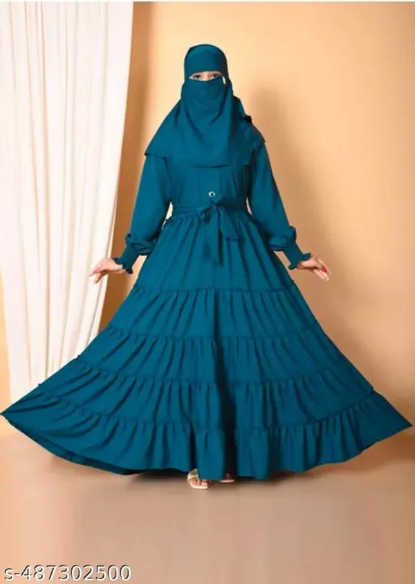 Teal_Morpeach_Burqua_Abaya_Hijab_Nakab_Set_For_Women