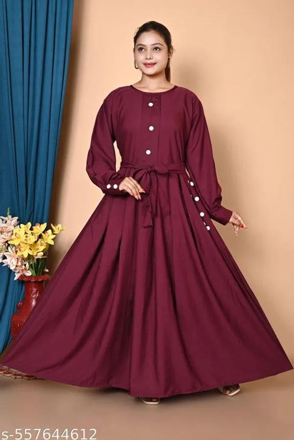 Maroon_Queen_Plating_Burqua_Abaya_With_Hijab_Nakab_Nosepeice_Include_Belt_For_Women