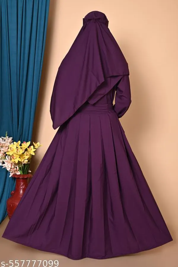 Purple_Dubai_Styles_Plating_Burqua_Abaya_With_Hijab_Nakab_Nosepeice_Include_Belt_For_Women
