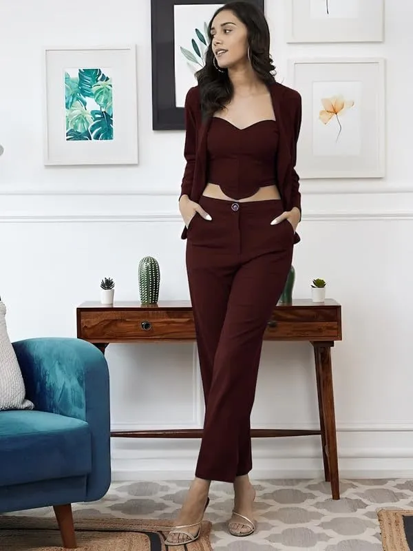 Brown_Polyester_Tunic_Full_Sleeve_Sweetheart_Neck_Top_For_Women