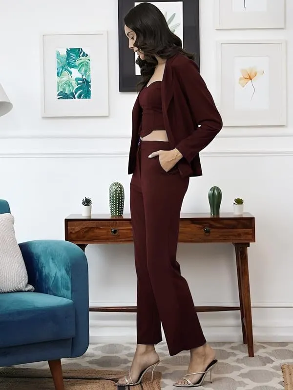 Brown_Polyester_Tunic_Full_Sleeve_Sweetheart_Neck_Top_For_Women