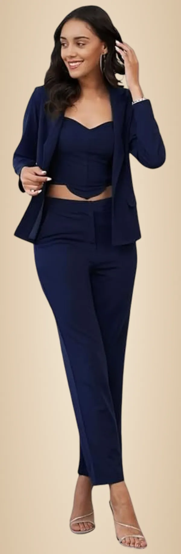 Blue_Polyester_Tunic_Full_Sleeve_Sweetheart_Neck_Top_For_Women
