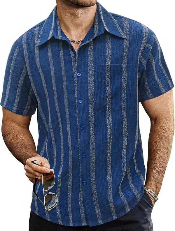 Dark_Blue_Cotton_Regular_Fit_Short_Sleeve_Collared_Neck_T_Shirt_For_Men