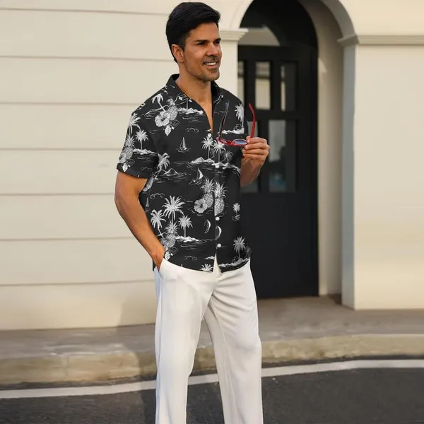Multicolour_Cotton_Regular_Fit_Half_Sleeve_Collared_Neck_T_Shirt_For_Men