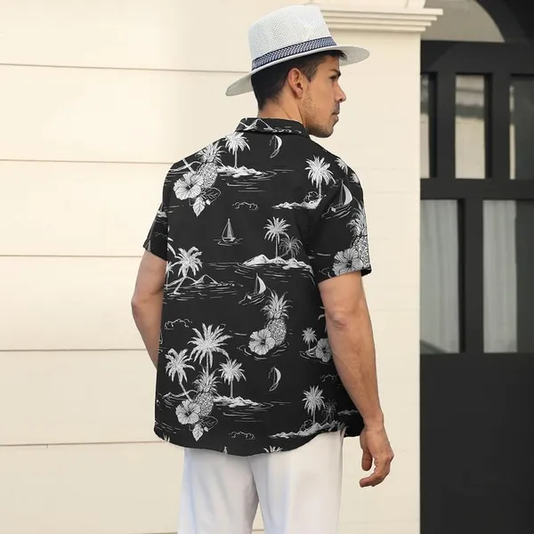 Multicolour_Cotton_Regular_Fit_Half_Sleeve_Collared_Neck_T_Shirt_For_Men