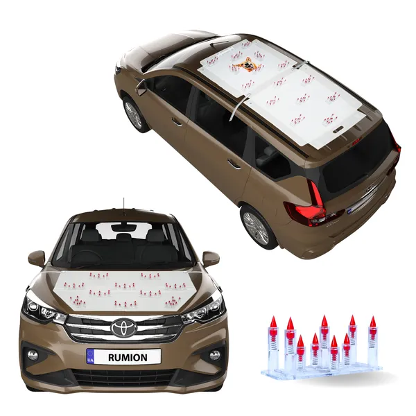 TOYOTA_RUMION_Red_Car_Protection_Spikes_|_Smart,_Safe_&_Humane_way_to_Deter_Animals_|_Roof_&_Bonnet_Protection_from_Dogs_&_Monkeys_|_Magnetic_Holding_&_Box_Closure_|_Anti-Theft_&_Scratch_Protection_|_Foldable_In-Built_Plastic_Box