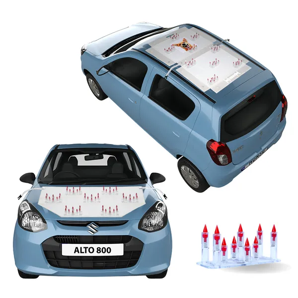 MARUTI_ALTO_Red_Car_Protection_Spikes_|_Smart,_Safe_&_Humane_way_to_Deter_Animals_|_Roof_&_Bonnet_Protection_from_Dogs_&_Monkeys_|_Magnetic_Holding_&_Box_Closure_|_Anti-Theft_&_Scratch_Protection_|_Foldable_In-Built_Plastic_Box